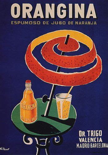 Vintage Orangina Posters By Bernard Villemot Orangina Posters Art