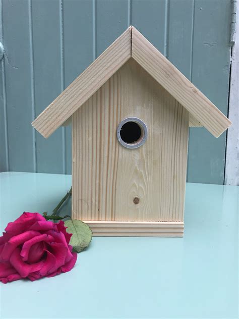 Paint Your Own Handmade Wooden Bird House Etsy