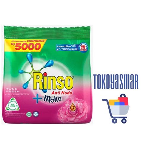 Jual Rinso Molto Deterjen Bubuk 240 Gram Kemasan 10 000 Kota