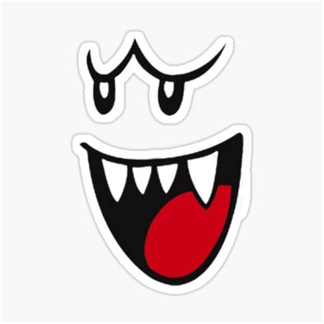 "Boo face" Sticker for Sale by illan01B | Redbubble