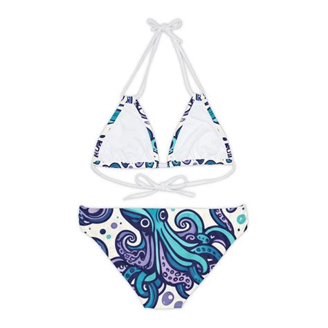 Octopus Bikini Strappy Seaside Surprise - Etsy