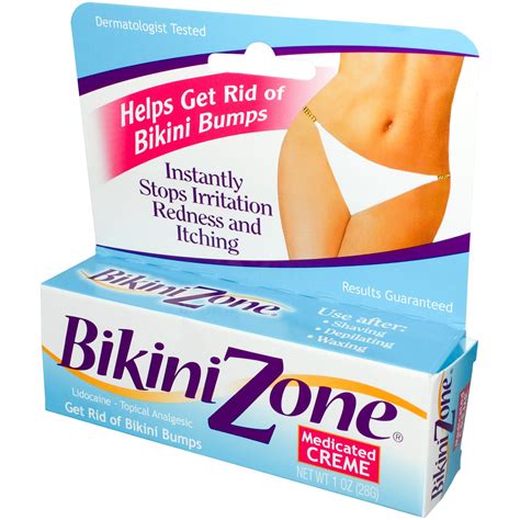 Bikini Zone Medicated Creme Helps Get Rid Of Bikini Bumps 1 Oz 28 G Iherb