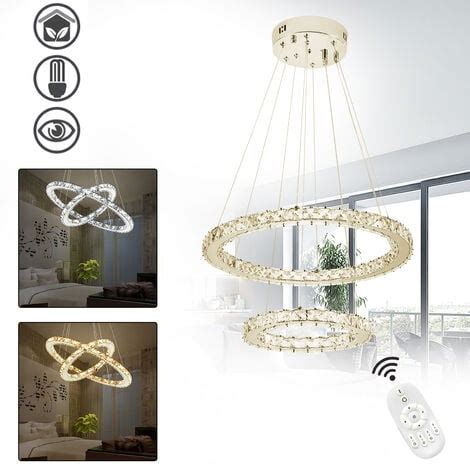 Lampade Da Soffitto 48W Lampadario A Sospensione Di Cristallo Pendente