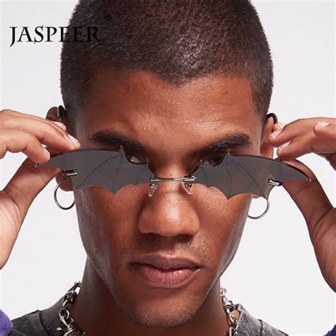 JASPEER Gafas De Sol Sin Montura Para Hombre Y Mujer Lentes De Sol A