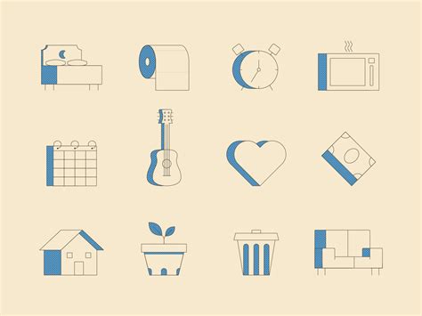 Household Items Icon Set by Clint Hess for Siege Media on Dribbble