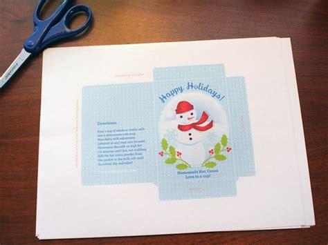 Printable Hot Cocoa Envelope Homemade Holiday Hot Cocoa Homemade Hot Cocoa