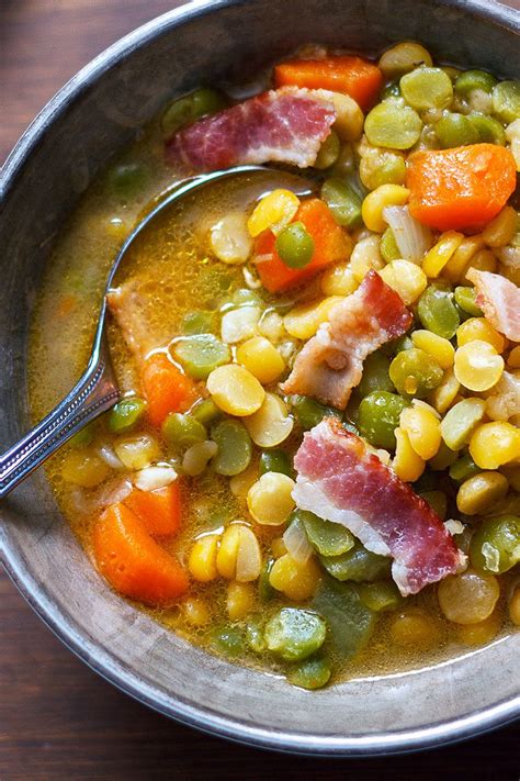 Carrots, Bacon and Split Pea Soup — Eatwell101