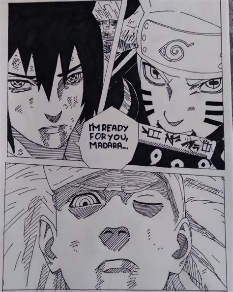 Best naruto manga page drawn by me : r/AnimeSketch