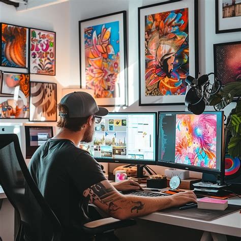 Free Creative Workspace Ambiance Image - Creativity, Workspace, Art | Download at StockCake