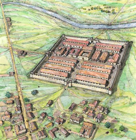 Reconstruction Of A Roman Fort In South Yorkshire Roman Britain