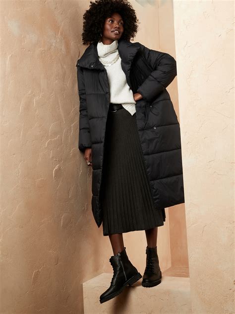 Long Puffer Coat Banana Republic Factory