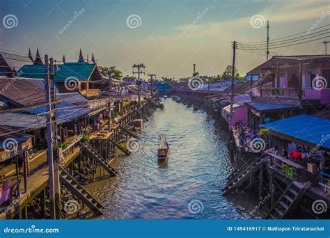 Amphawa District Samut Songkhram Province Thailand On April