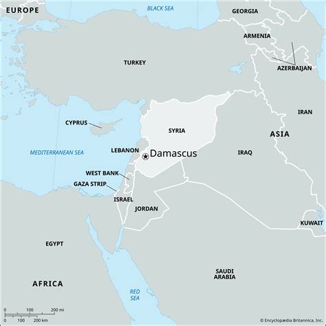 Damascus Syria Map