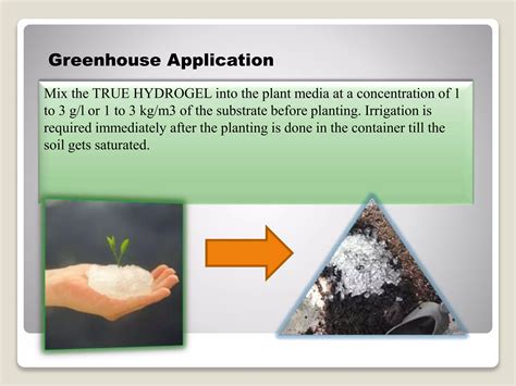 Applications of Super Absorbent Polymers in Agriculture | PPTX
