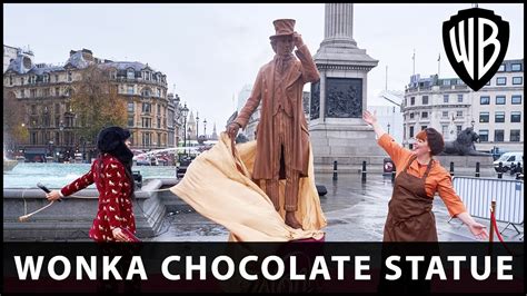 Wonka Chocolate Statue Reveal Warner Bros Uk And Ireland Youtube