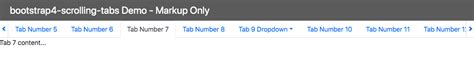 Github Mikejacobson Bootstrap Scrolling Tabs Jquery Plugin For
