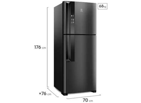 Geladeira Electrolux Efficient Black If B Frost Free Duplex Litros