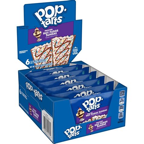 Pop Tarts Frosted Hot Fudge Sundae Toaster Pastries Shelf Stable