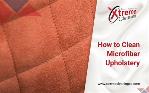 how to clean microfiber upholstery