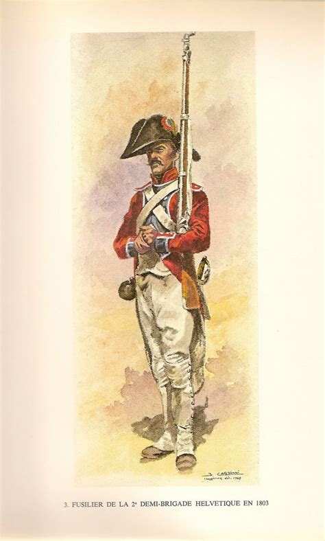 Swiss Nd Demi Brigade Helvetique Fusilier Military Art