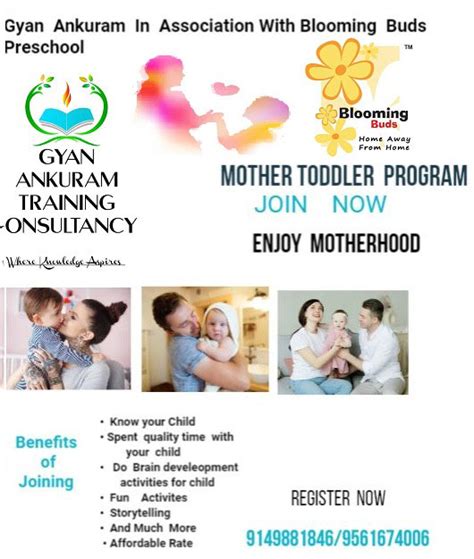 Mother Toddler Activity Program At Blooming Buds Day Care Pune