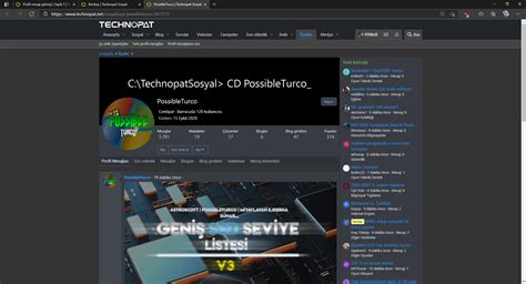 Profil Mesaj Gelmi Sayfa Technopat Sosyal