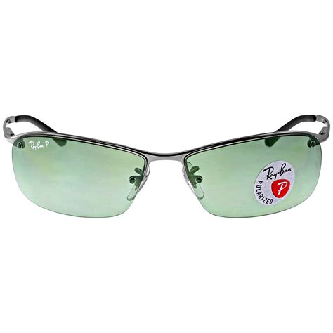 Ray Ban Open Box Ray Ban Rectangle Semi Rimless Polarized Sunglasses