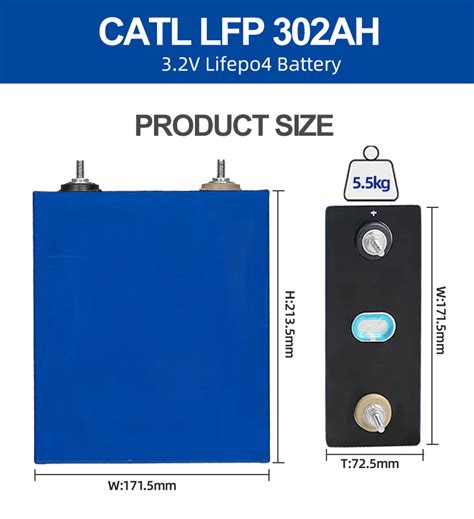 Pre Saleeu Stock 32v Catl 302ah Battery Lifepo4 Deep Cycle Batteries Prismatic Lithium Ion Cells