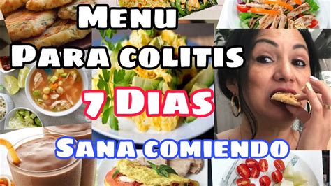 Menú para Colitis Gastritis Cancer Que comer en 1 semana YouTube