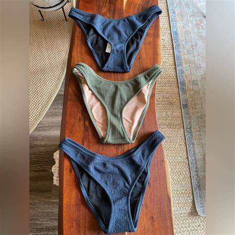 J Crew Swim J Crew High Rise Textured Bikini Bottom Poshmark