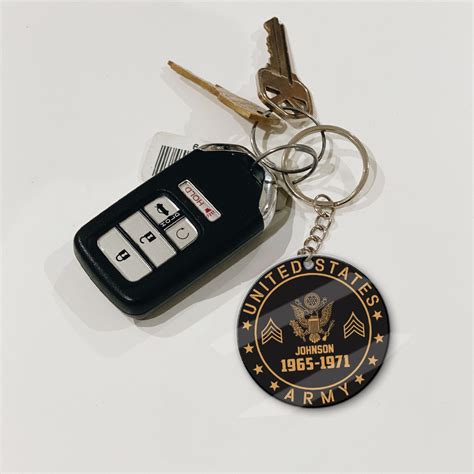 Customized Military Veteran Acrylic Keychain Medalmerch