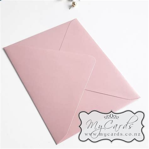 Blush Metallic Envelopes 5x7 120gsm MYCARDS WEDDING NZ