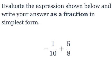 Solved Evaluate The Expression Shown Below And Write Your Answer As A