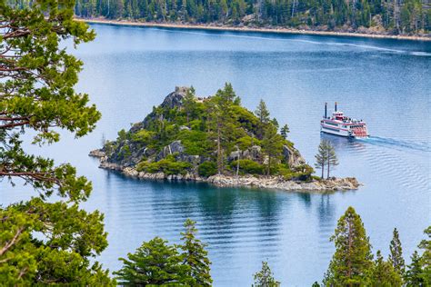 Fannette Island, Emerald Bay, Lake Tahoe, California, USA. Sight ...