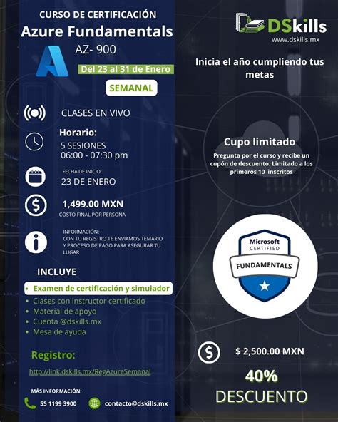 Curso de certificación Azure Fundamentals AZ 900 DSkills