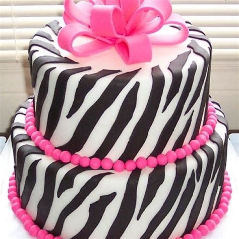 Pink Zebra Print Cake Zebra Birthday Cakes Zebra Cake Pink Zebra Cakes