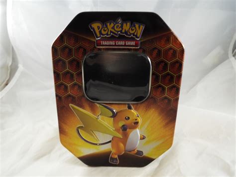 POKEMON HIDDEN FATES RAICHU EMPTY TIN Phoenix Cards