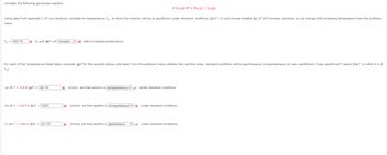 Answered Consider The Following Gas Phase Reaction Using Data From