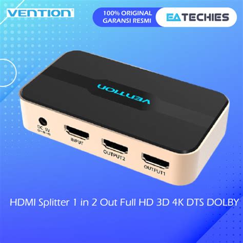 Jual Vention HDMI Splitter 1 In 2 Out Full HD 3D 4K DTS DOLBY ACBG0