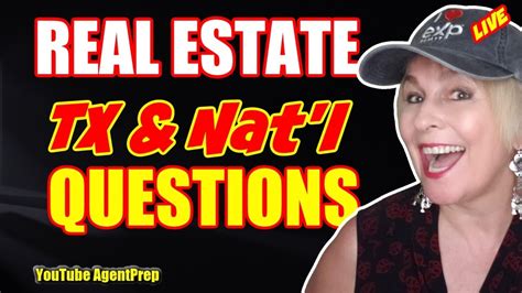 Real Estate Exam 2023 TX National AgentPrep Live YouTube