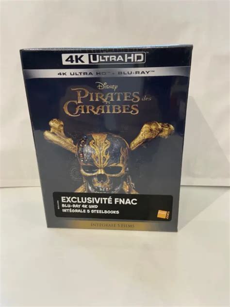 Coffret Pirates Des Cara Bes L Int Grale Films Steelbook Blu Ray K