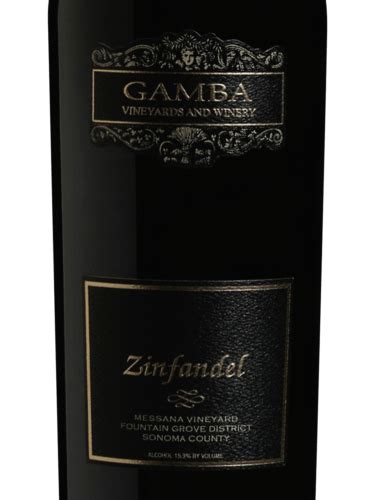 2019 Gamba Vineyards And Winery Messana Vineyard Zinfandel Vivino