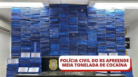 V Deo Pol Cia Apreende Mais De Meia Tonelada De Coca Na Trazida Ao Rs