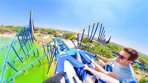 Wave Breaker The Rescue Coaster Seaworld San Antonio Onride 4k