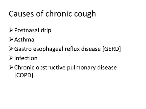 Chronic Cough Pptx