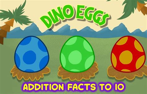 Addition To 10 Game Dino Eggs Mindly Games