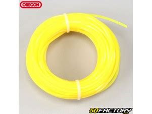 Fil de débroussailleuse Ø2 mm étoile nylon Oregon jaune fluo