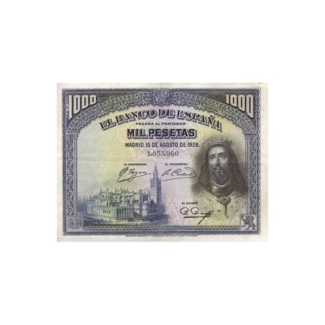 Espa A Billete Pesetas Agosto Fernando Iii Billetes