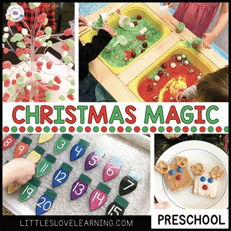 20 Magical Preschool Christmas Activities Includes Freebies