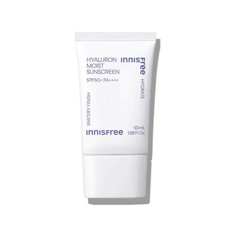 Jual Innisfree Hyaluron Moist Sunscreen Essence Texture SPF50 PA